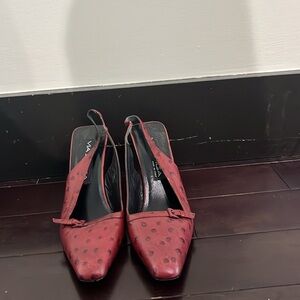 Via Spiga Genuine ostrich shoes